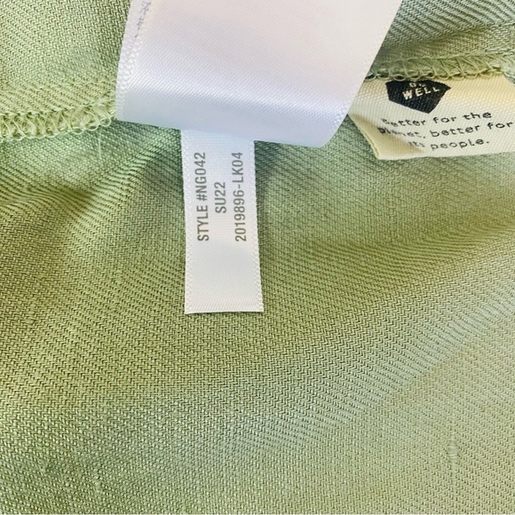 Madewell Linen Blend Curved Hem Mini Skirt Size 4X - Picture 5 of 7